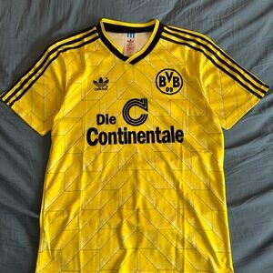 Vintage 1988/89 BORUSSIA DORTMUND HOME JERSEY SHIRT KIT SIZE MEDIUM SOCCER